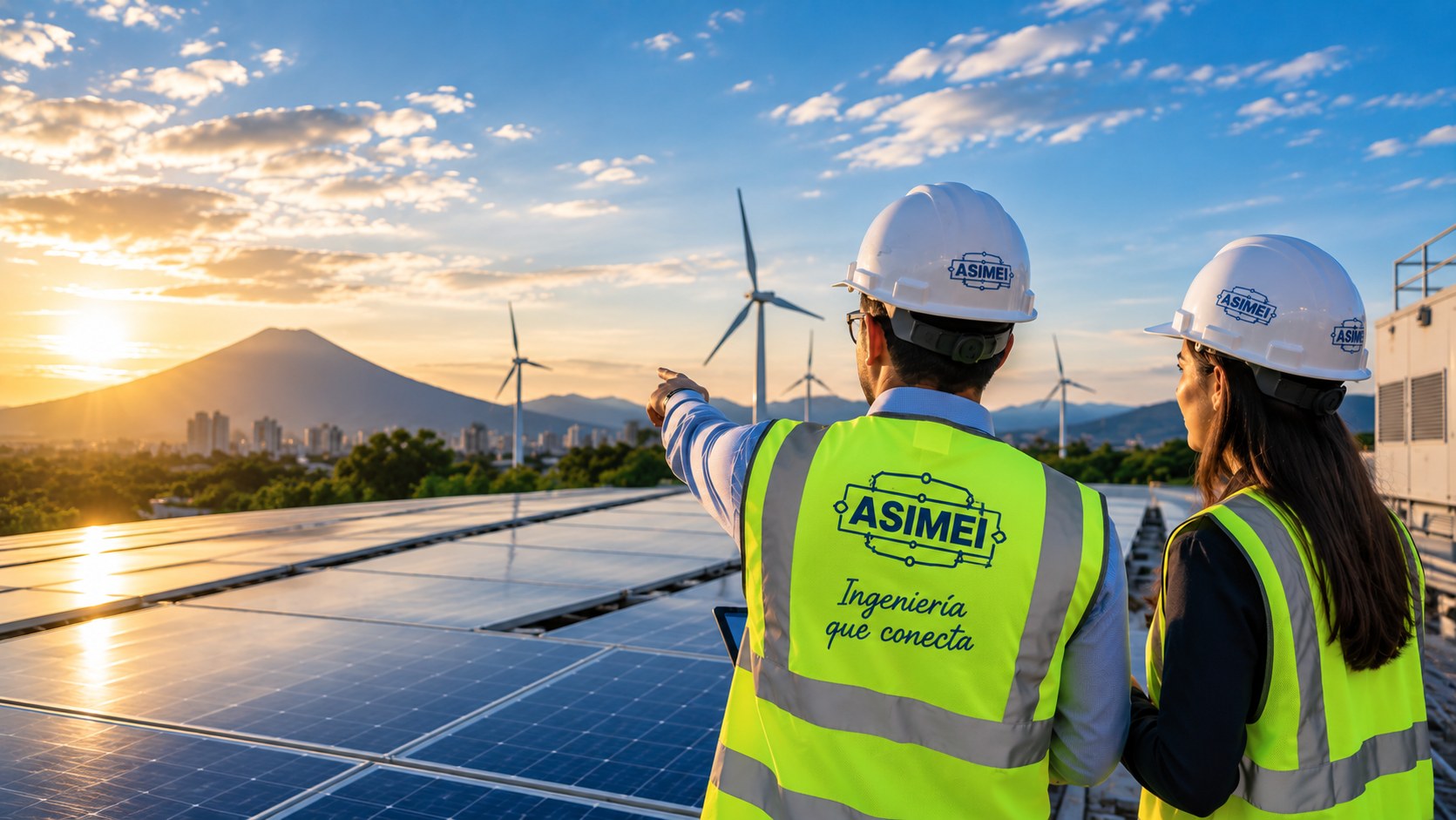 Ingenieros en instalación de parque solar